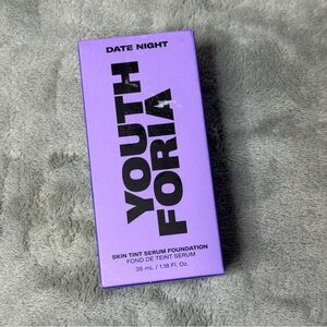 NIB Youth Foria Date Night Skin Tint Serum Foundation, Shade Medium Deep